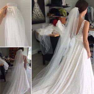 Wedding Veil - Floor Length, Never Worn